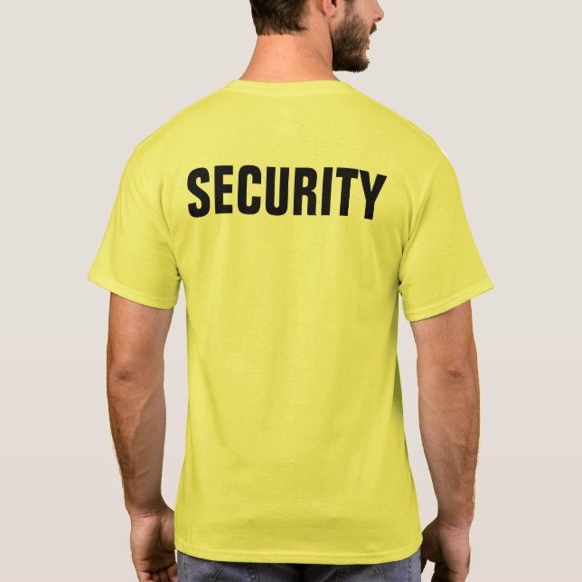 T-shirt Sécurité personnalisée (Dos)