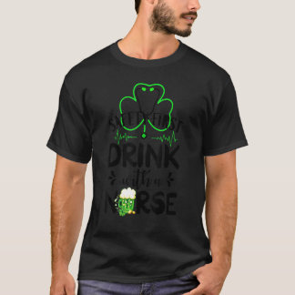 T-shirt Sécurité Première Bière Boire Avec Un Infirmier St