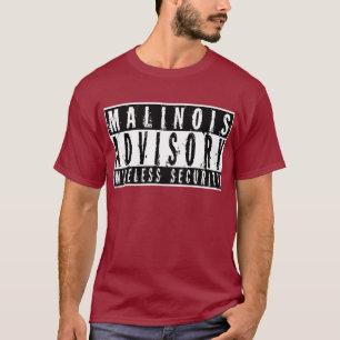 T-shirt Sécurité sans fil consultative de Malinois