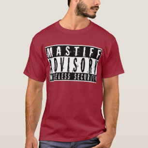 T-shirt Sécurité sans fil consultative de mastiff