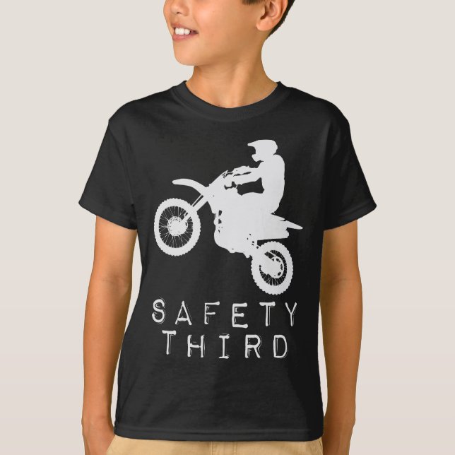 T-shirt Sécurité Troisième 3ème moto (Devant)