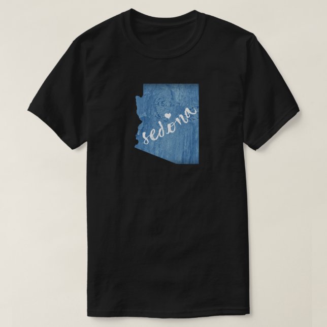 T-shirt Sedona Arizona Wood Grain (Design devant)