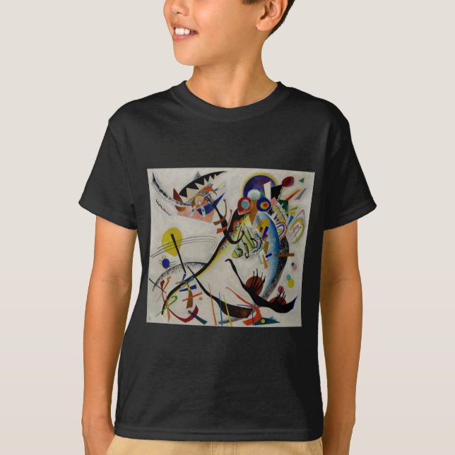 T-shirt Segment bleu Kandinsky (Devant)