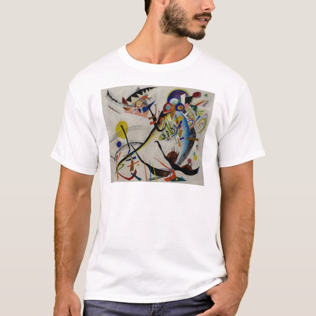 T-shirt Segment bleu Kandinsky (Devant)