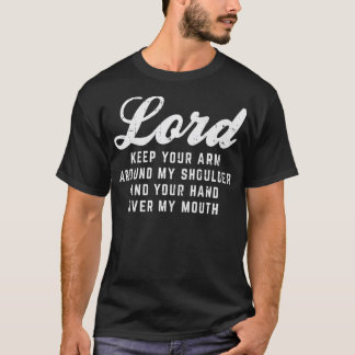 T-shirt Seigneur Arme épaule Bouche main Dieu Jésus Prière