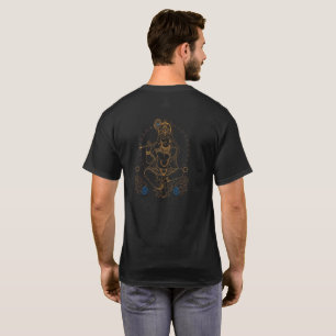 T-shirt Seigneur divin Krishna jouant de la flûte Bansuri