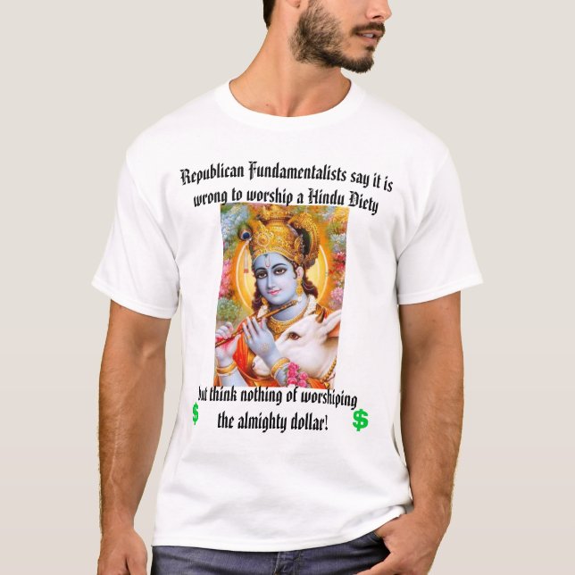 T-shirt Seigneur Krishna, seigneur Krishna (Devant)