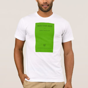 T-shirt Sein Und Zeit/vert de Heidegger de être et de