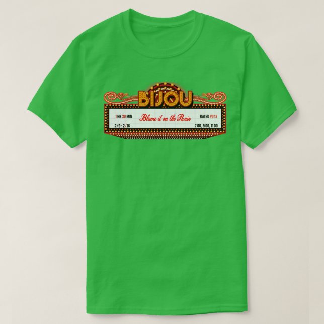 T-shirt Seinfeld Collection blâmez-le sur la pluie (Design devant)