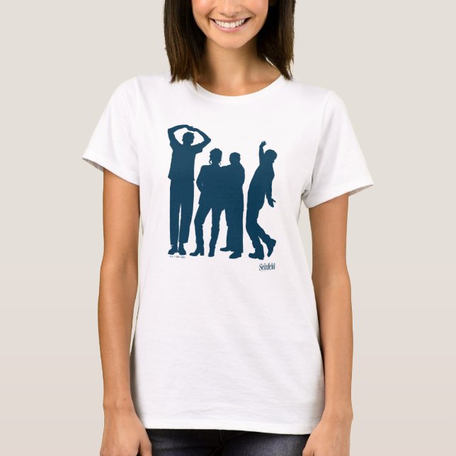 T-shirt Seinfeld | Graphique de silhouette de groupe (Devant)