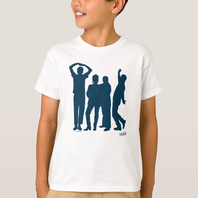 T-shirt Seinfeld | Graphique de silhouette de groupe (Devant)