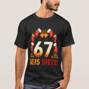 T-shirt Seis Siete 67 Six Seven Noël 67 Meme