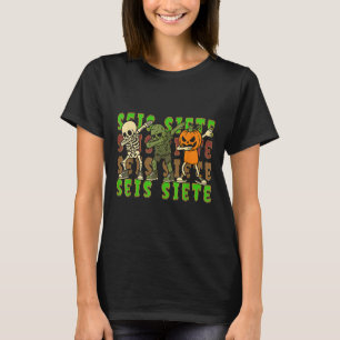 T-shirt Seis Siete Halloween espagnol 67 garçons enfants S