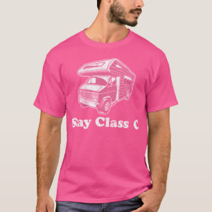 T-shirt Séjour Classe C Camper Funny Rv Retro Camping Moto