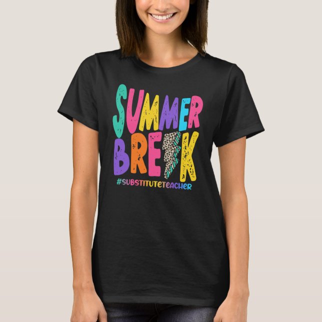 T-shirt Séjour d'été Enseignant remplaçant en détresse (Devant)