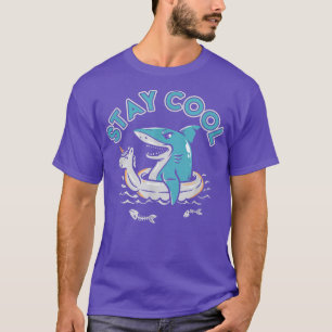 T-shirt Séjour Requin Cool Vacances Sea Ocean Beach Poisso