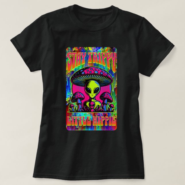 T-shirt Séjour Trippy Petit Hippie Alien Champhroom (Design devant)