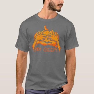 T-shirt Séjournez Déplaisant Tricoter Ou Traitez Halloween