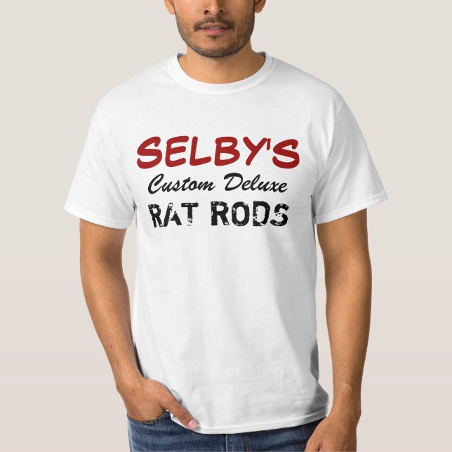 T-shirt SELBY, de luxe fait sur commande, TIGES de RAT (Devant)