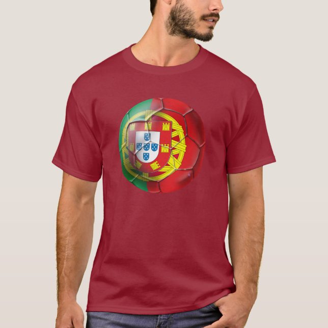 T-shirt Selecção DAS Quinas Fuetbol Bola (Devant)