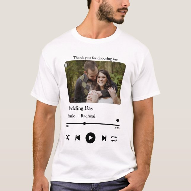 T-shirt Sélection personnalisée de musique photo pour les  (Devant)
