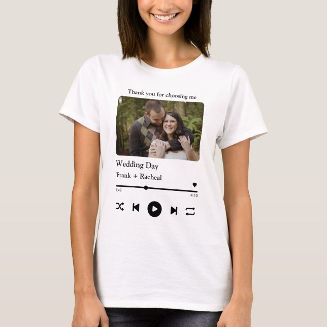 T-shirt Sélection personnalisée de musique photo pour les  (Devant)
