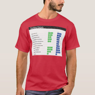 T-shirt Sélection Raccourcis clavier Excel Raccourcis clav