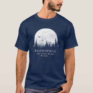 T-shirt Selenophile Définition Outdoorsale Lune Lover