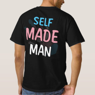 T-shirt Self Made Man Transman LGBT Trans Pride Flag Gift