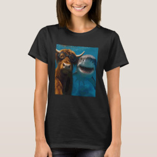 T-shirt Selfie amusant de vache écossaise des Highlands av