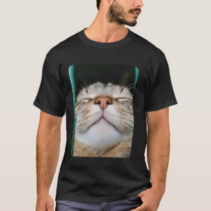 T-shirt Selfie au visage de chat drôle