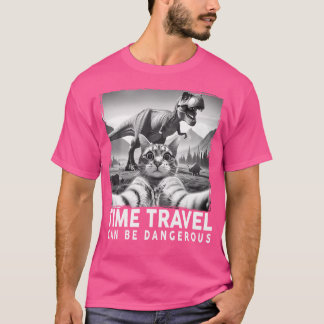 T-shirt Selfie De Chat Avec Dinosaure Drôle Dons De Chat P