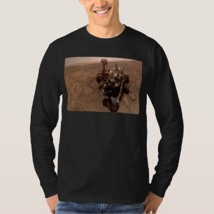 T-shirt Selfie de Mars Curiosity paysage martien rouge