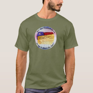T-shirt "selon la Constitution, personne n'est au-dessus d