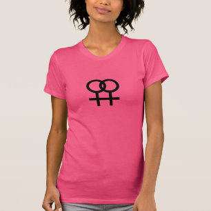 T-shirt Semaine de la fierté du symbole lesbien