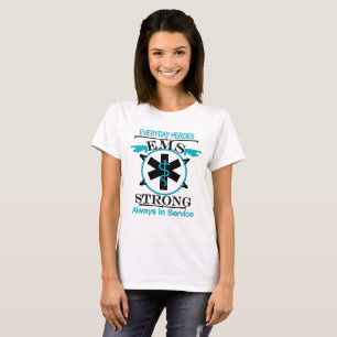 T-shirt Semaine de service médical de secours honorant le