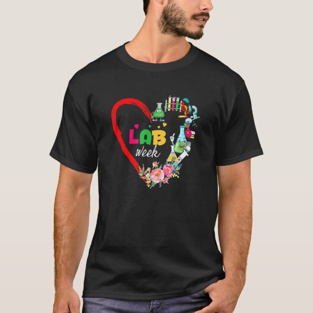 T-shirt Semaine du laboratoire 2022 Technologue en cardiol (Devant)