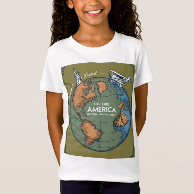 T-Shirt Semaine nationale des voyages et du tourisme, Voya (Devant)