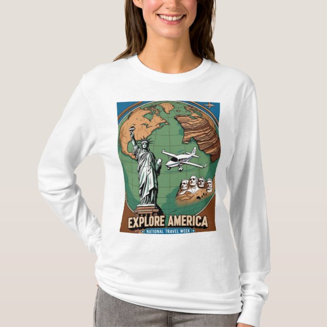 T-shirt Semaine nationale des voyages et du tourisme, Voya (Devant)