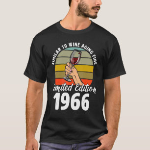 T-shirt Semblable au vieillissement du vin fin né en 1966