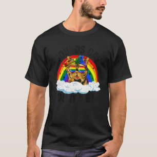 T-shirt Semble Gay Comptez Sur Moi Chat Drapeau Arc-En-Cie