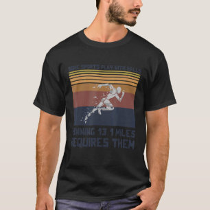 T-shirt Semi-Marathon En Course Pour Un 13 1 Coureur