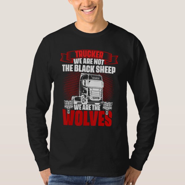 T-shirt Semi trailer truck driver  9 (Devant)