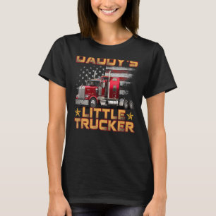 T-shirt Semi Truck Boys Da le petit Trucker Pères de papa