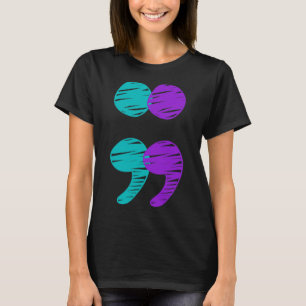 T-shirt Semicolon de sensibilisation à la prévention du su