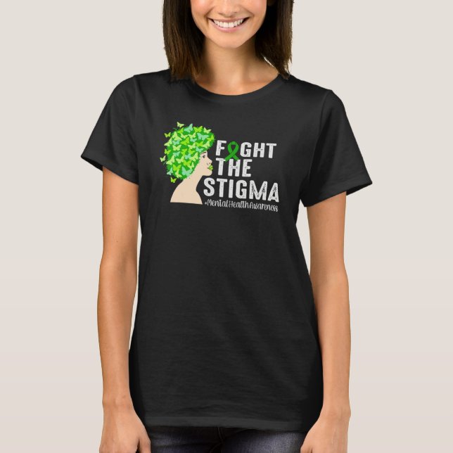 T-shirt Semicolon Mental Health Awareness celerrate neurod (Devant)