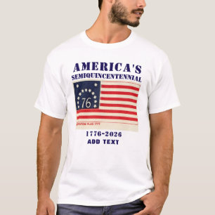 T-shirt Semiquincentenaire d'Amérique Drapeau de Benningto