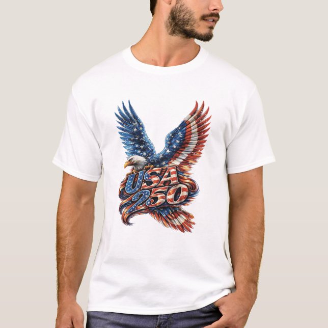 T-shirt SemiQuincentennial America 250 Soaring Eagle (Devant)