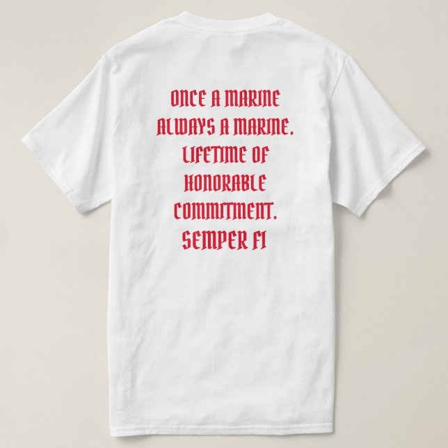 T-SHIRT SEMPER FI (Design dos)