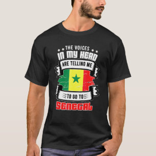 T-shirt Sénégal Dans Ma Tête